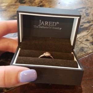 Jared pandora rose gold "knot" ring